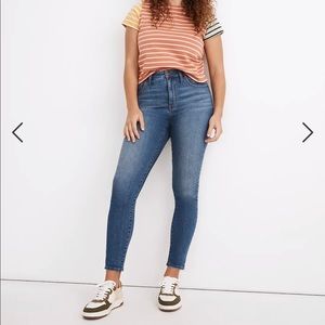 Madewell Tall Curvy High-Rise Skinny Crop Jeans in Lander Wash